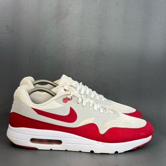 Nike Air Max 1 Ultra Essential Varsity Red athletic sneaker shoes men’s  11.5 - Picture 3 of 8